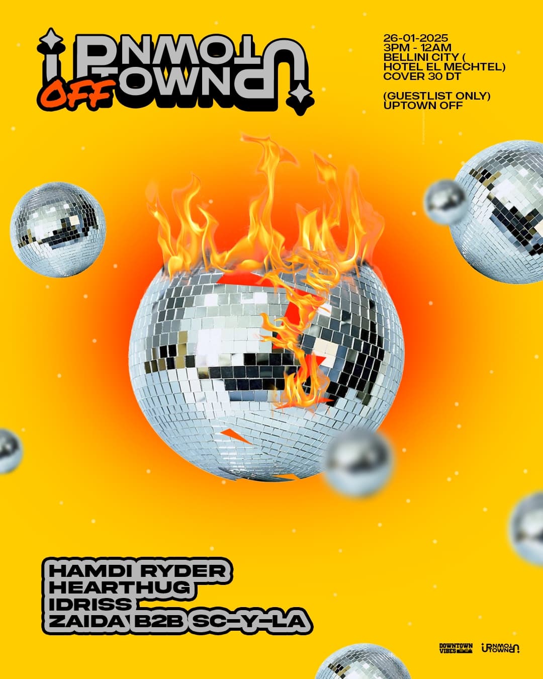 Uptown OFF @ Bellini City (Hotel El Mechtel) poster
